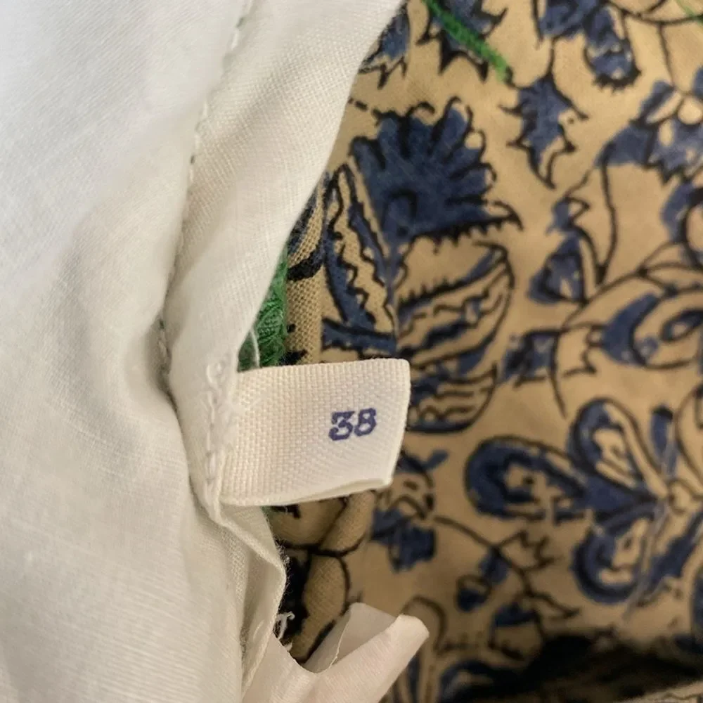 J. Crew 100% Cotton Flat Front Chino Shorts Green Men’s Size 38 10.5” Inseam